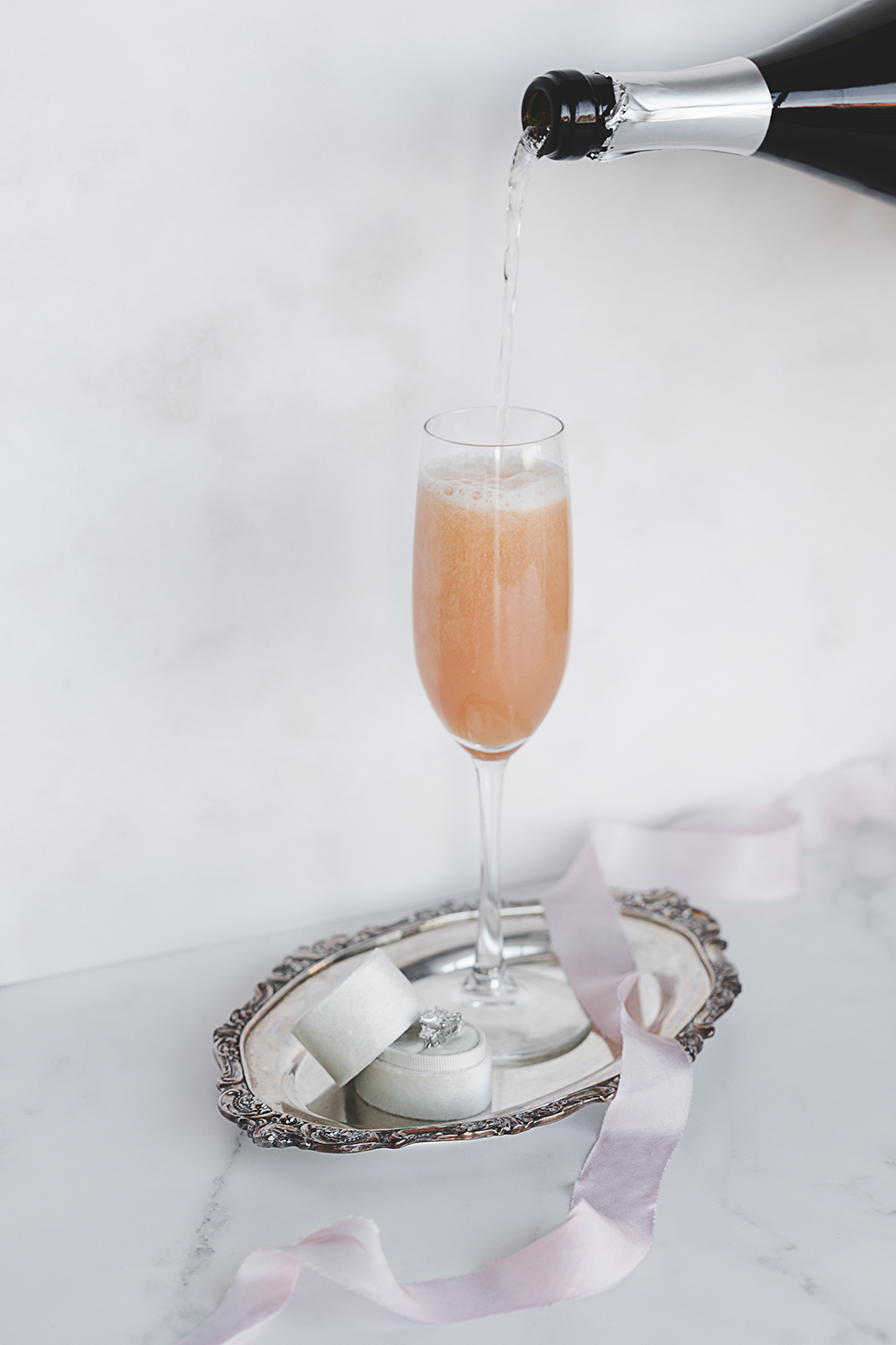 blushing bride mimosa, spring drink
