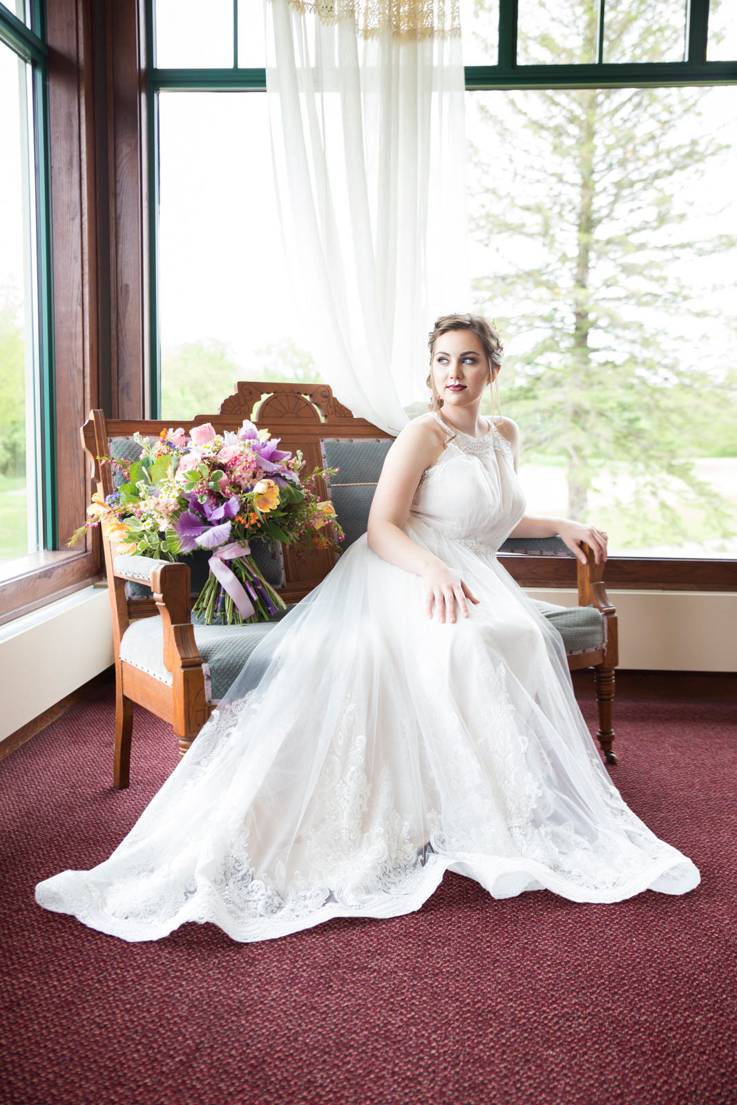 bride, bouquet