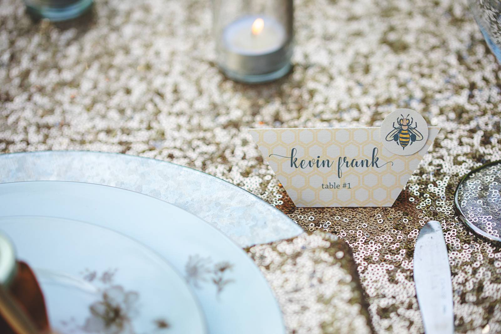 escort card, table decor