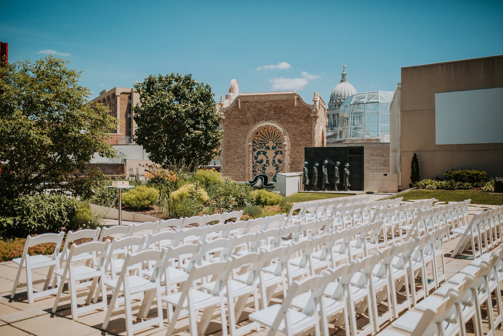 wedding ceremony, rooftop wedding