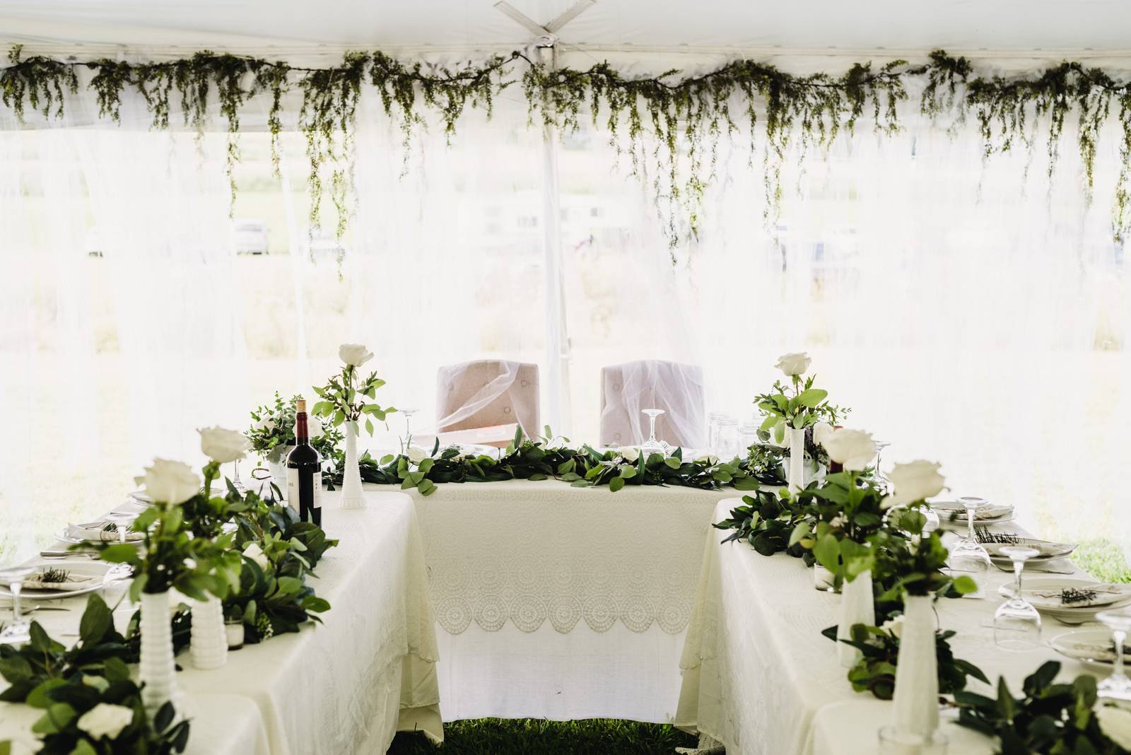 greenery table decor
