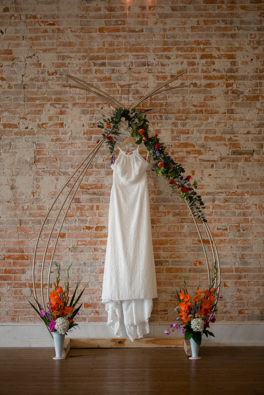 rustic wedding gown