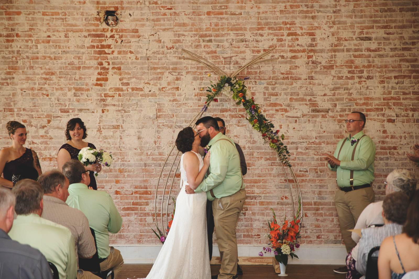 rustic brick wedding