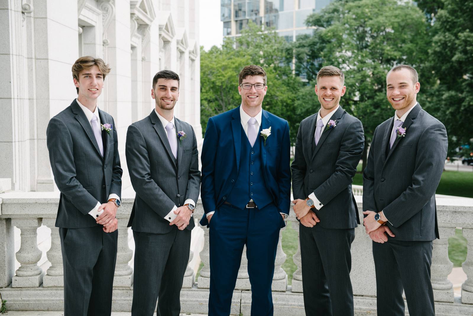 groom and groomsmen