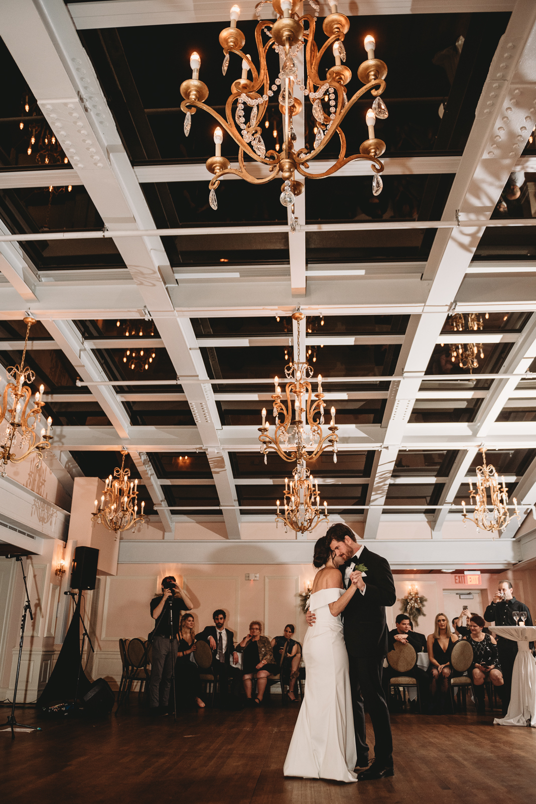 bride and groom dance