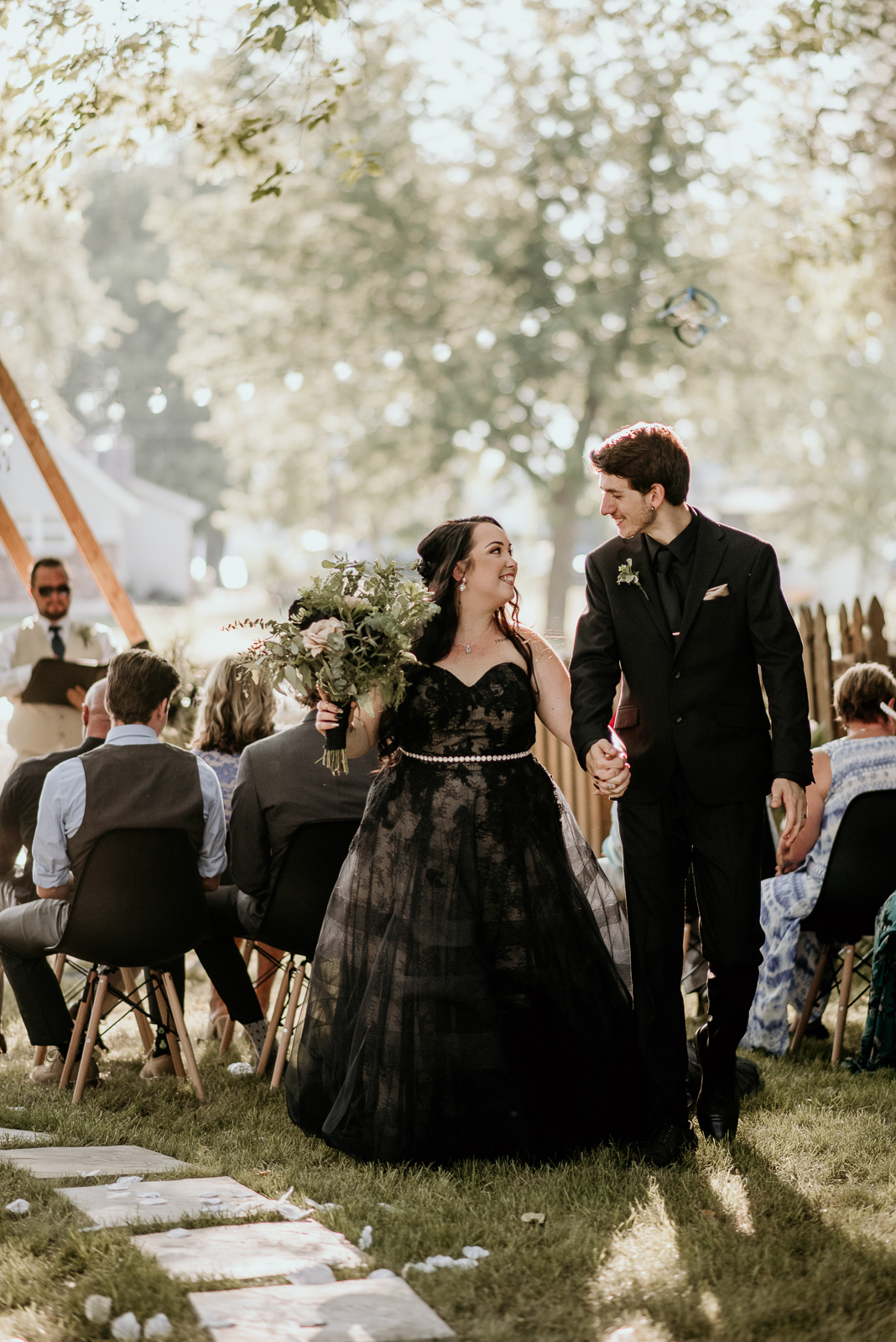 REAL WEDDING // Romantic Dark and Moody Rustic Midwest Wedding