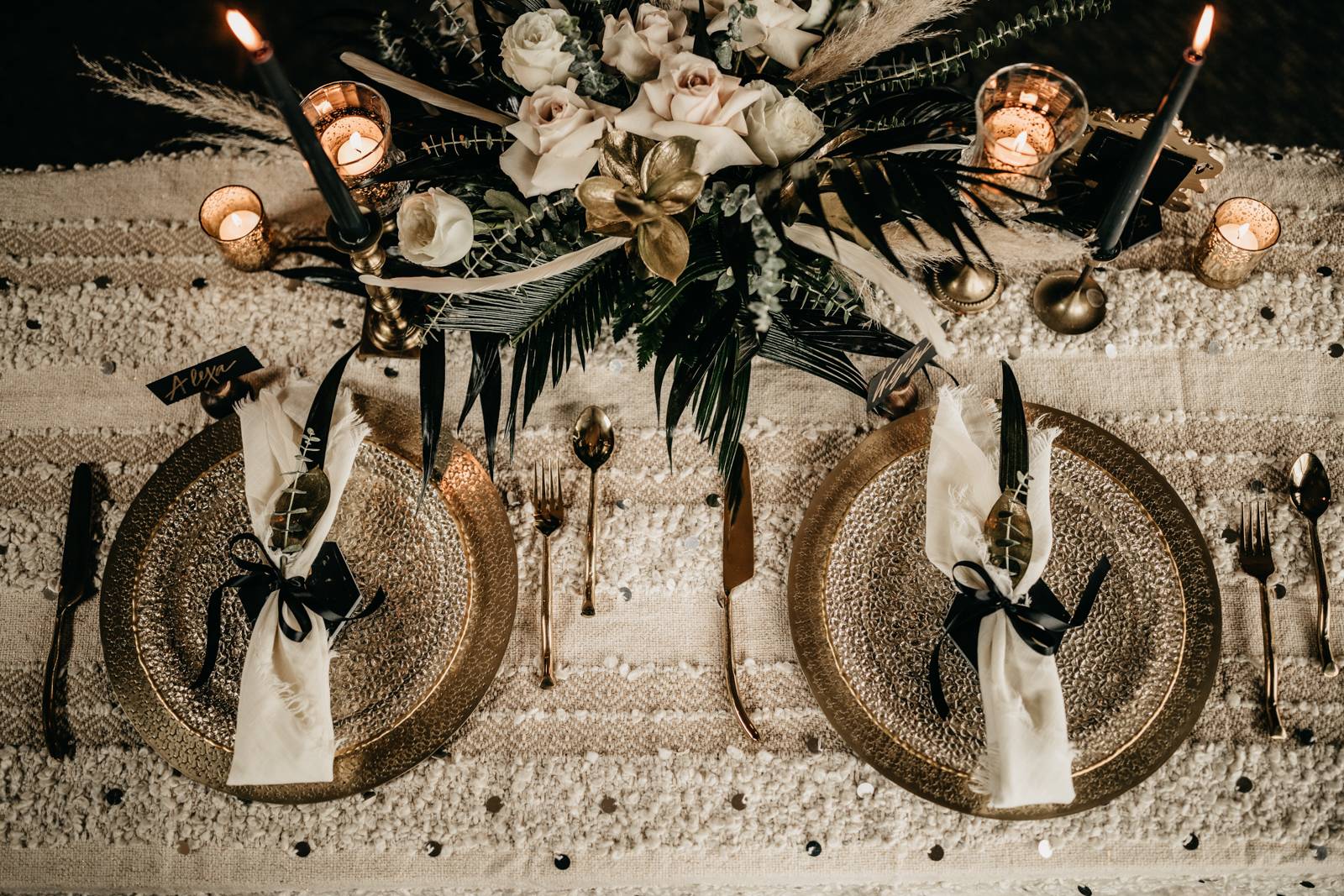 Sophisticated New Year's Eve Wedding Inspiration - Two Peas Paper Co.