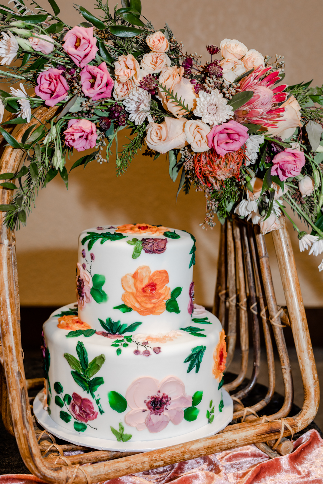 Bold Floral Cake
