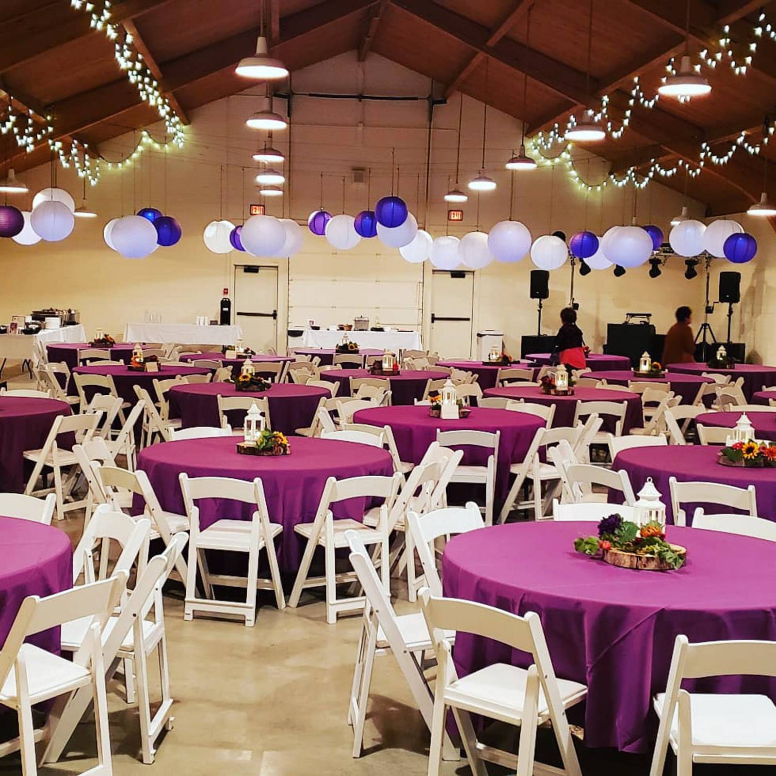 Purple Wedding Reception