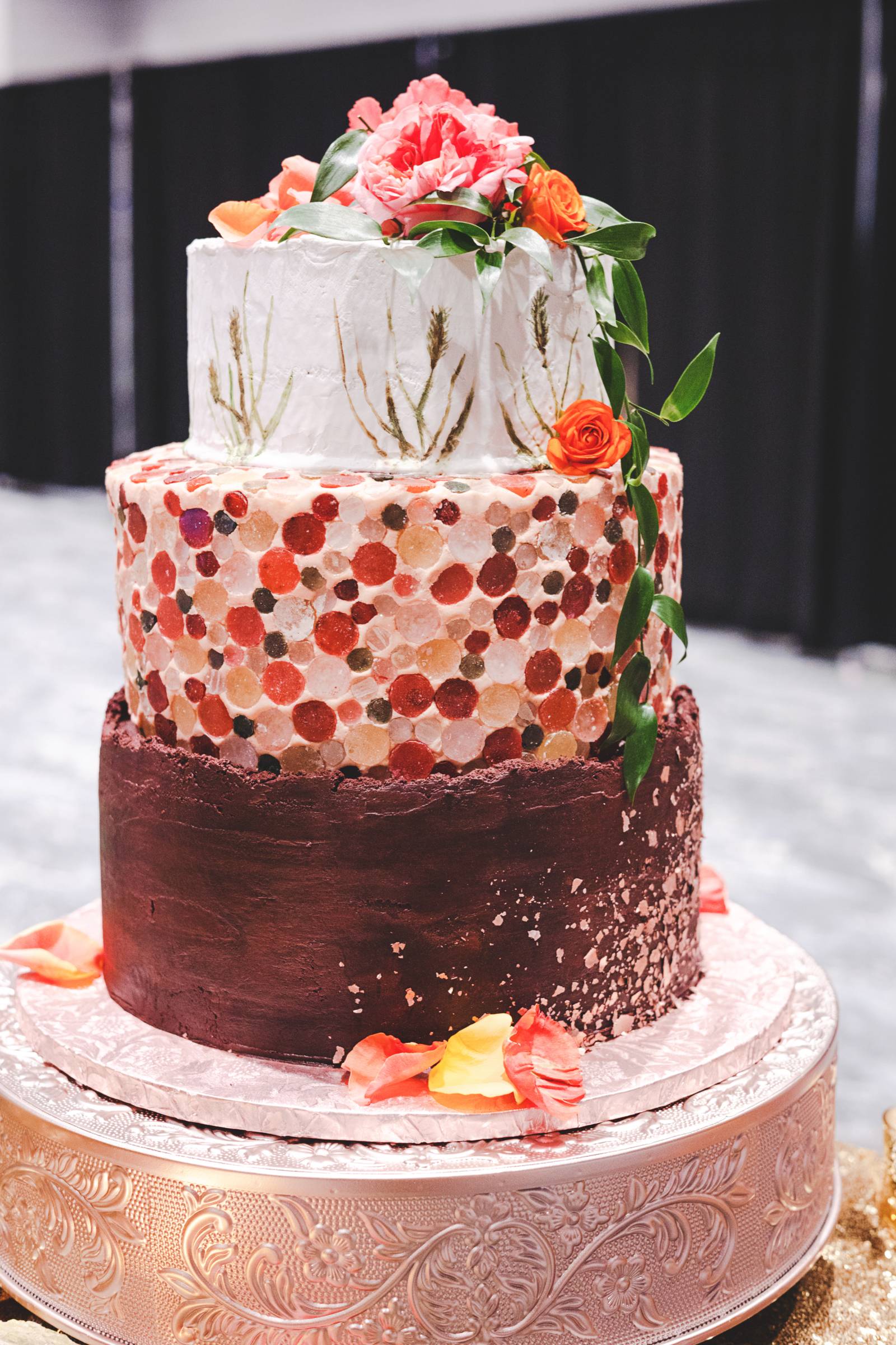 Glam Rustic Cake