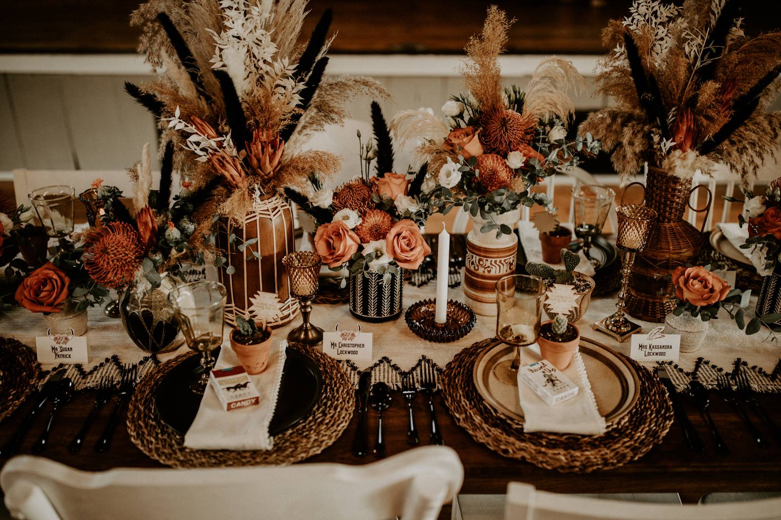 Western Boho Table Setting