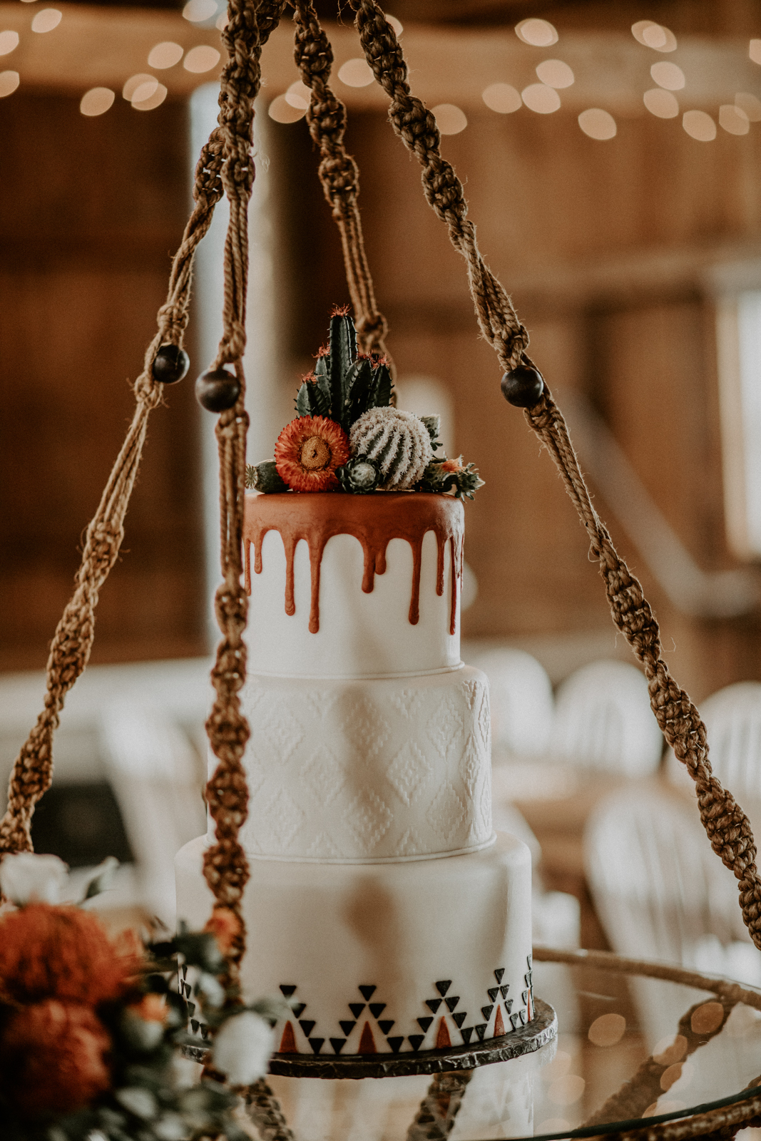 Western Boho Wedding Cake