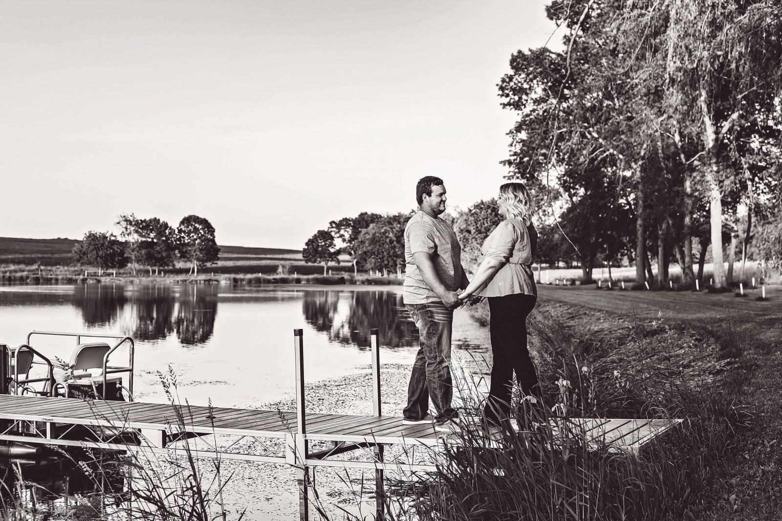 Black and White Engagement Shoot
