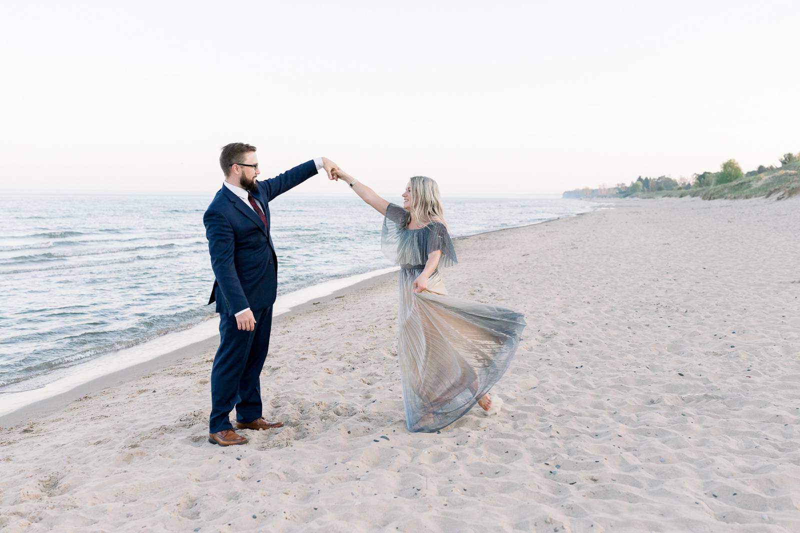 Elegant Beach Engagement