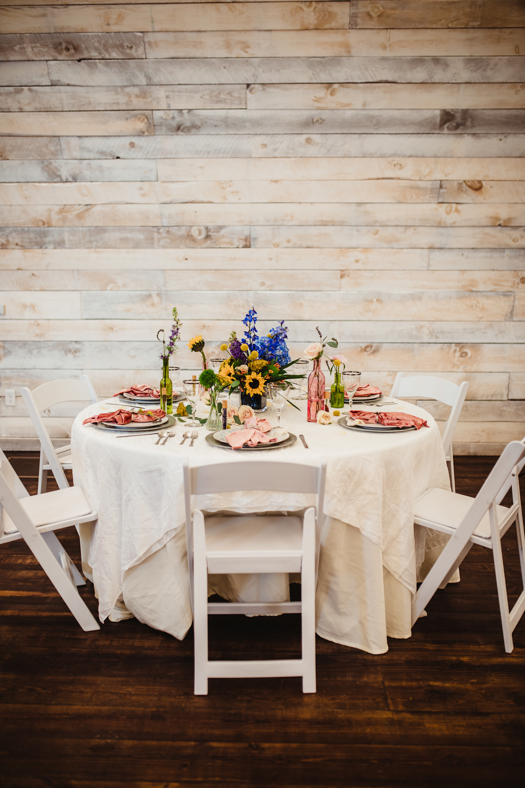 Vibrant Rustic Table Setting