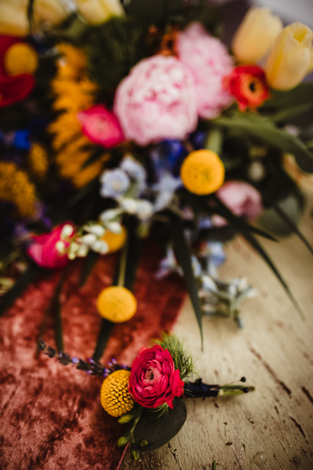 Vibrant Boutonniere