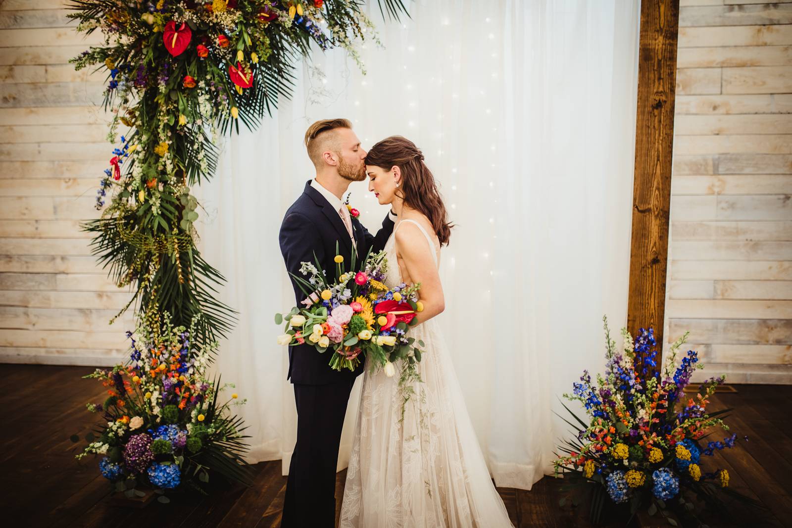 Vibrant Wedding Couple