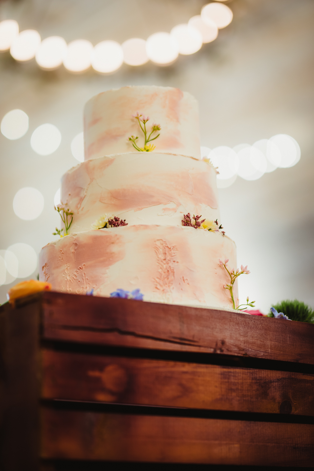 Vibrant Wedding Cake