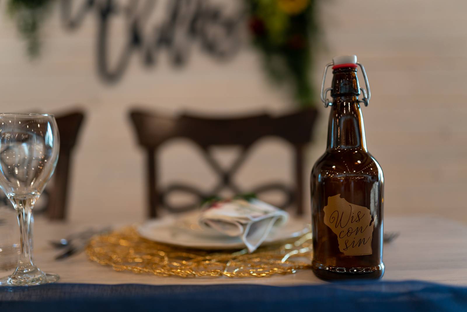 Wisconsin Wedding Table Setting