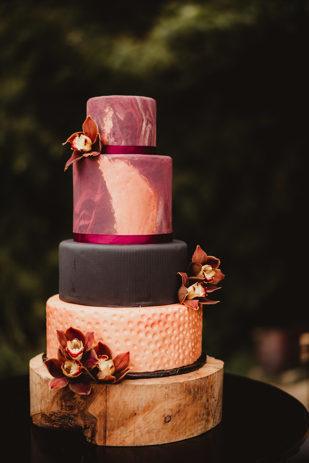 Sleek Modern Wedding Cake