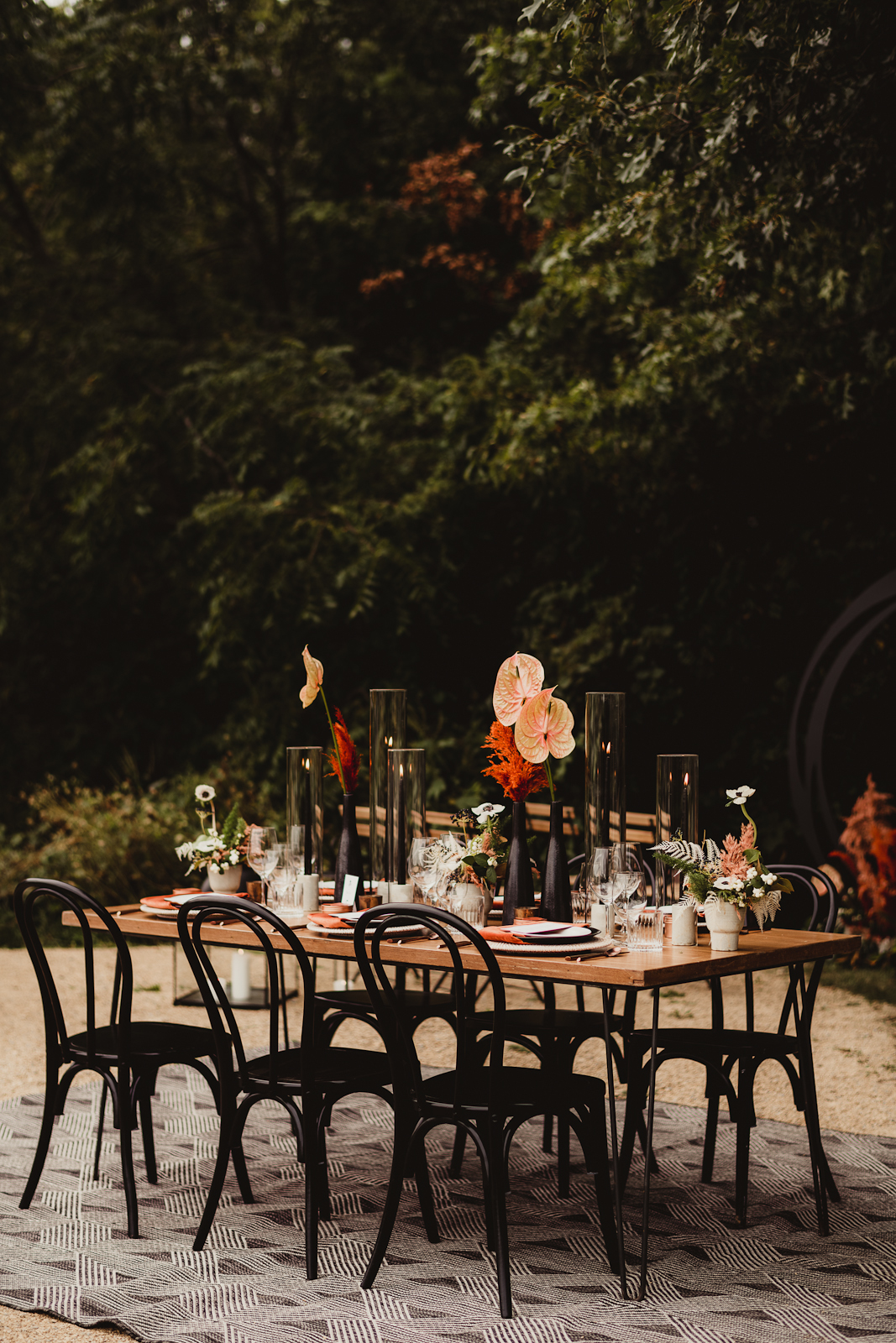 Sleek Modern Table Setting