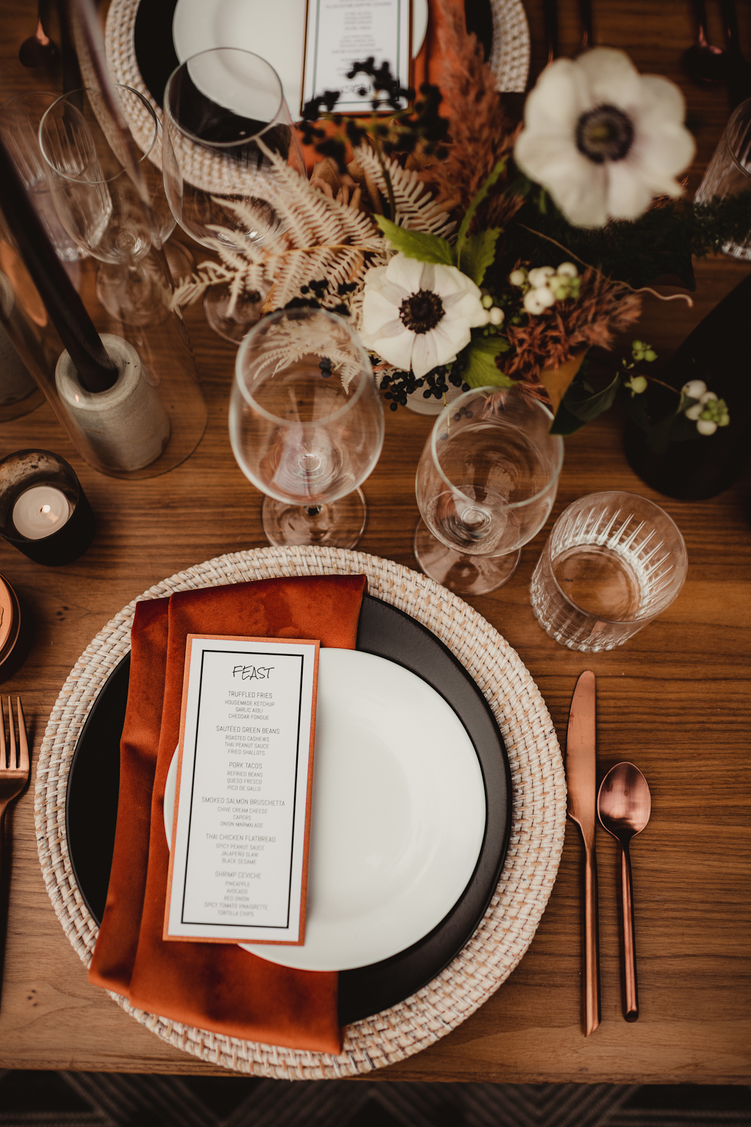 Sleek Modern Table Setting