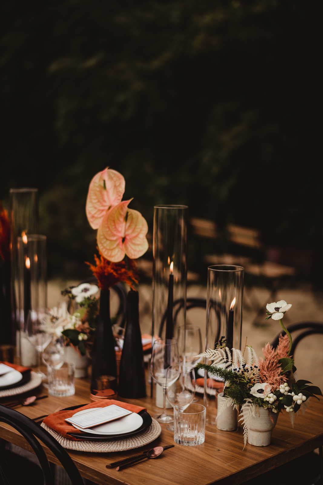 Modern Sleek WEdding Table Setting