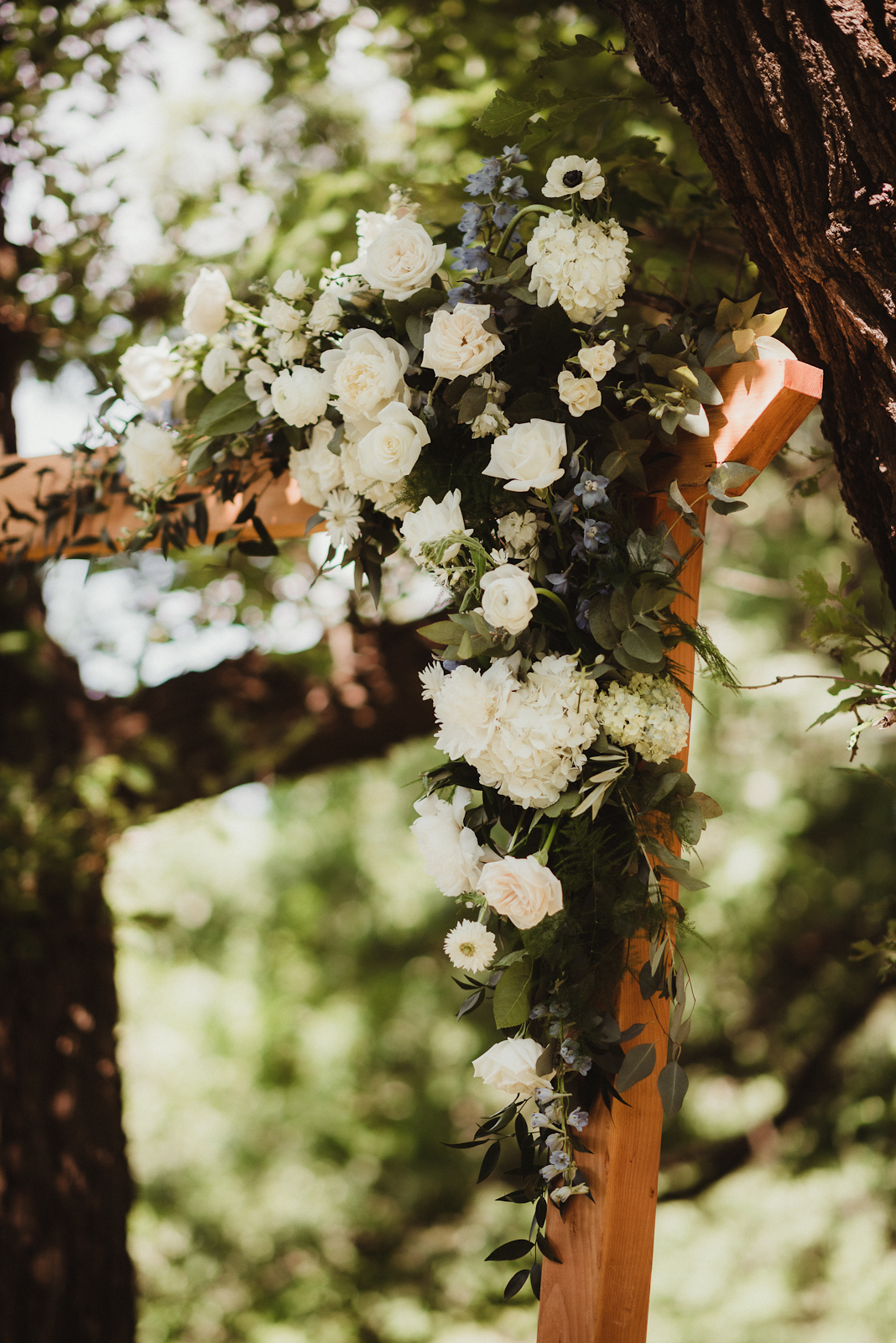 Simple White Floral Altarpiece