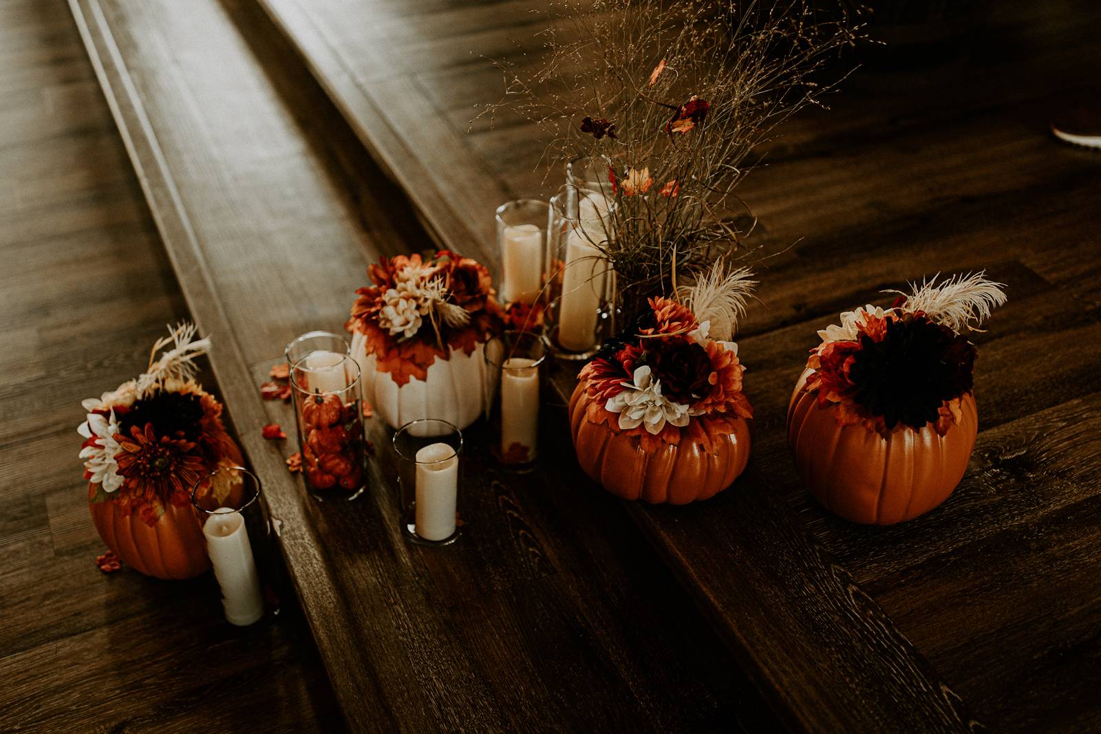 Halloween Pumpkin Floral Decor