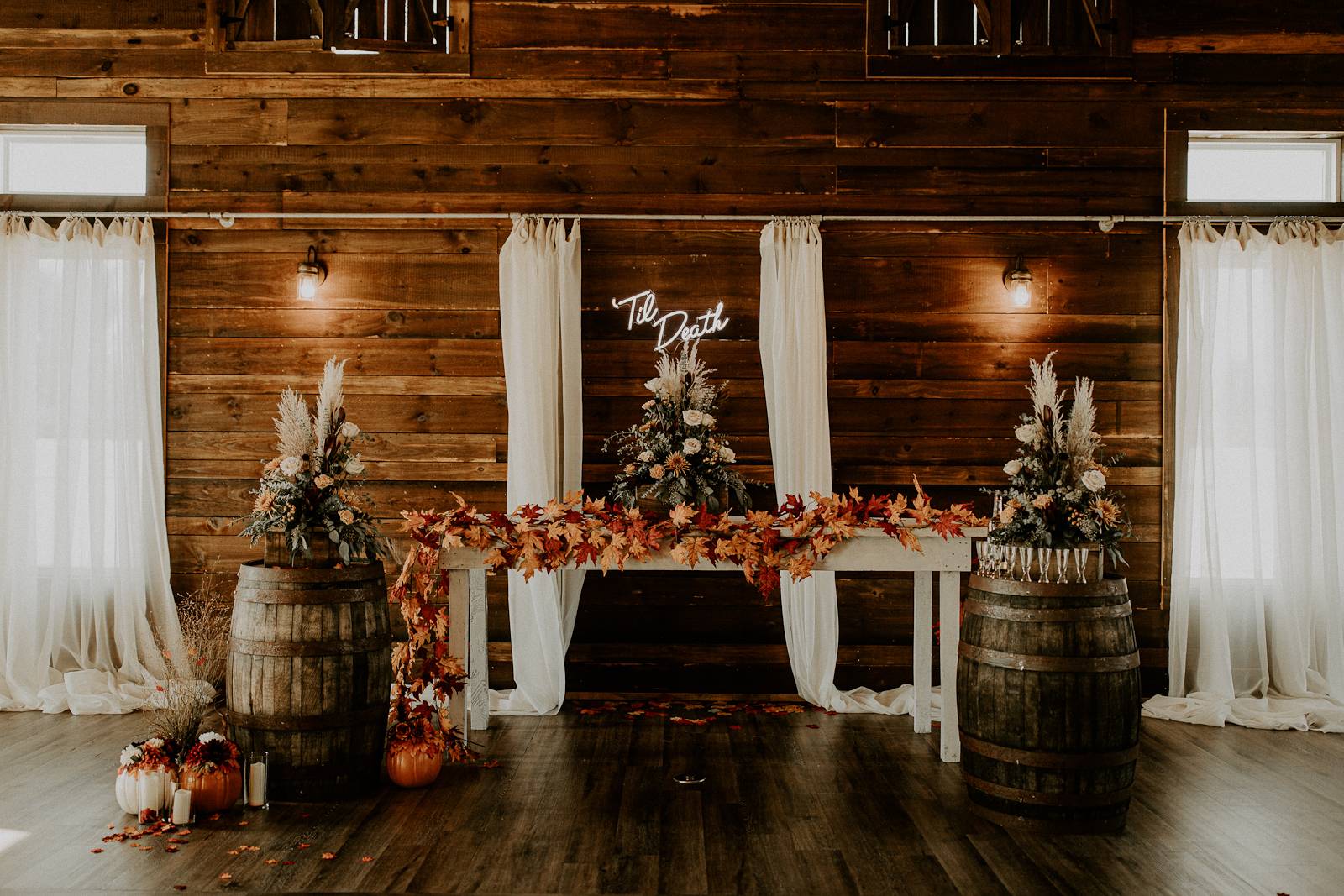 Halloween Fall Wedding Altar