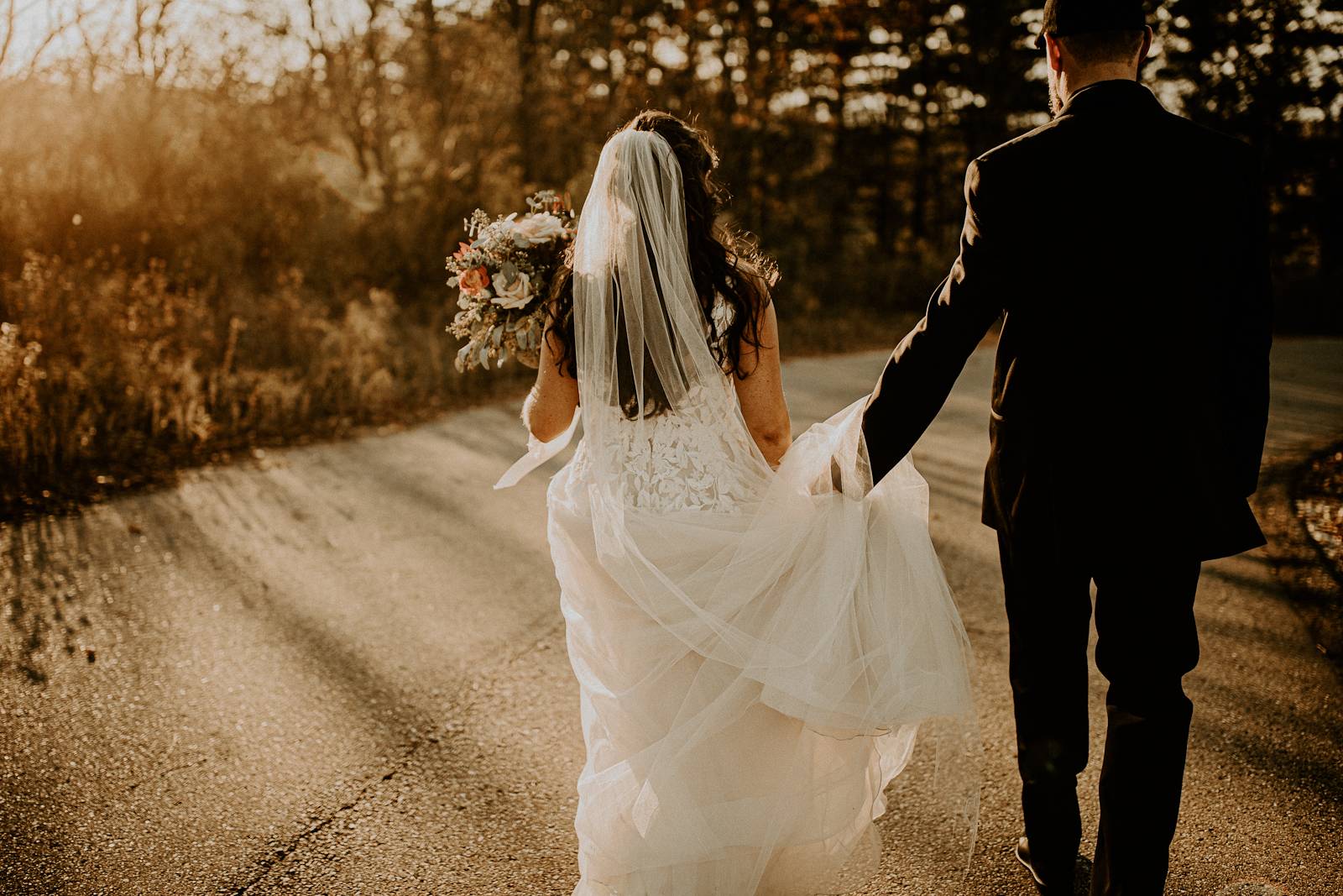 Fall Wedding Couple