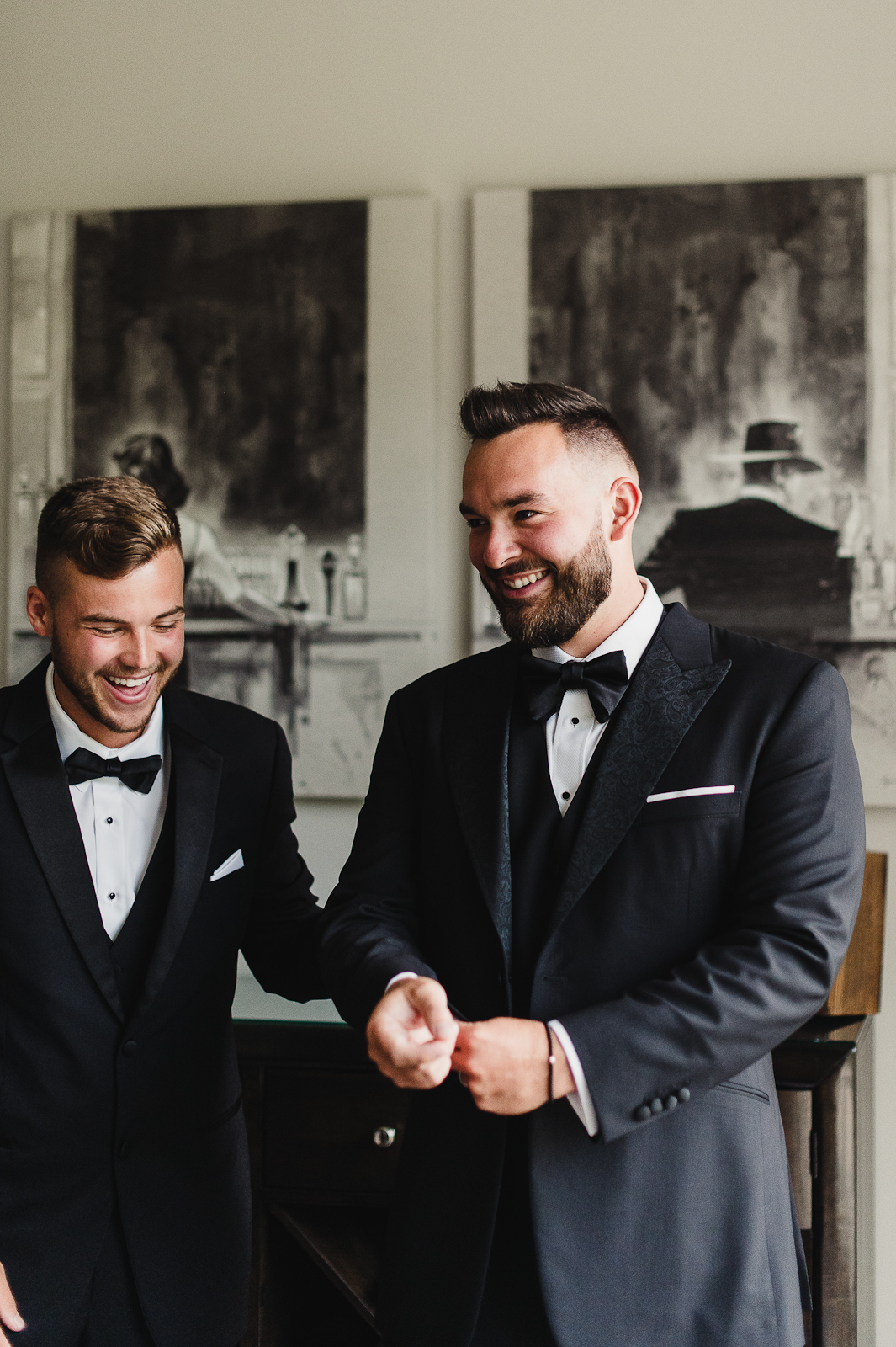 Groom Getting Ready