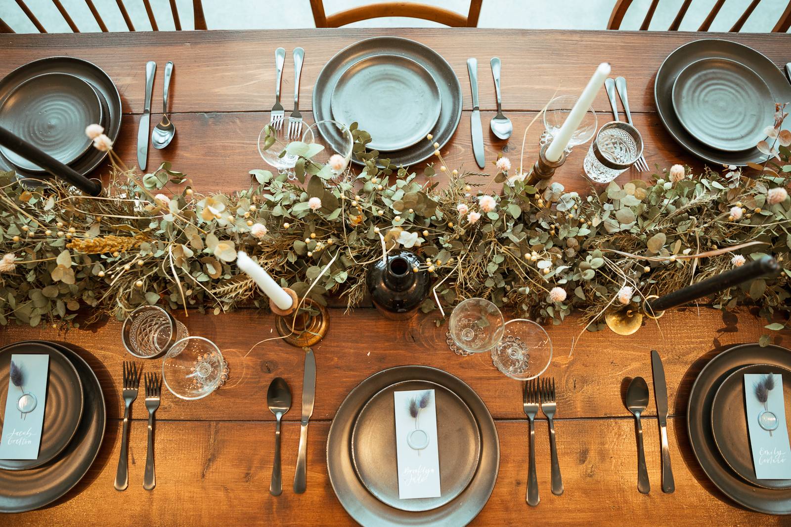 Natural Wedding Table Setting