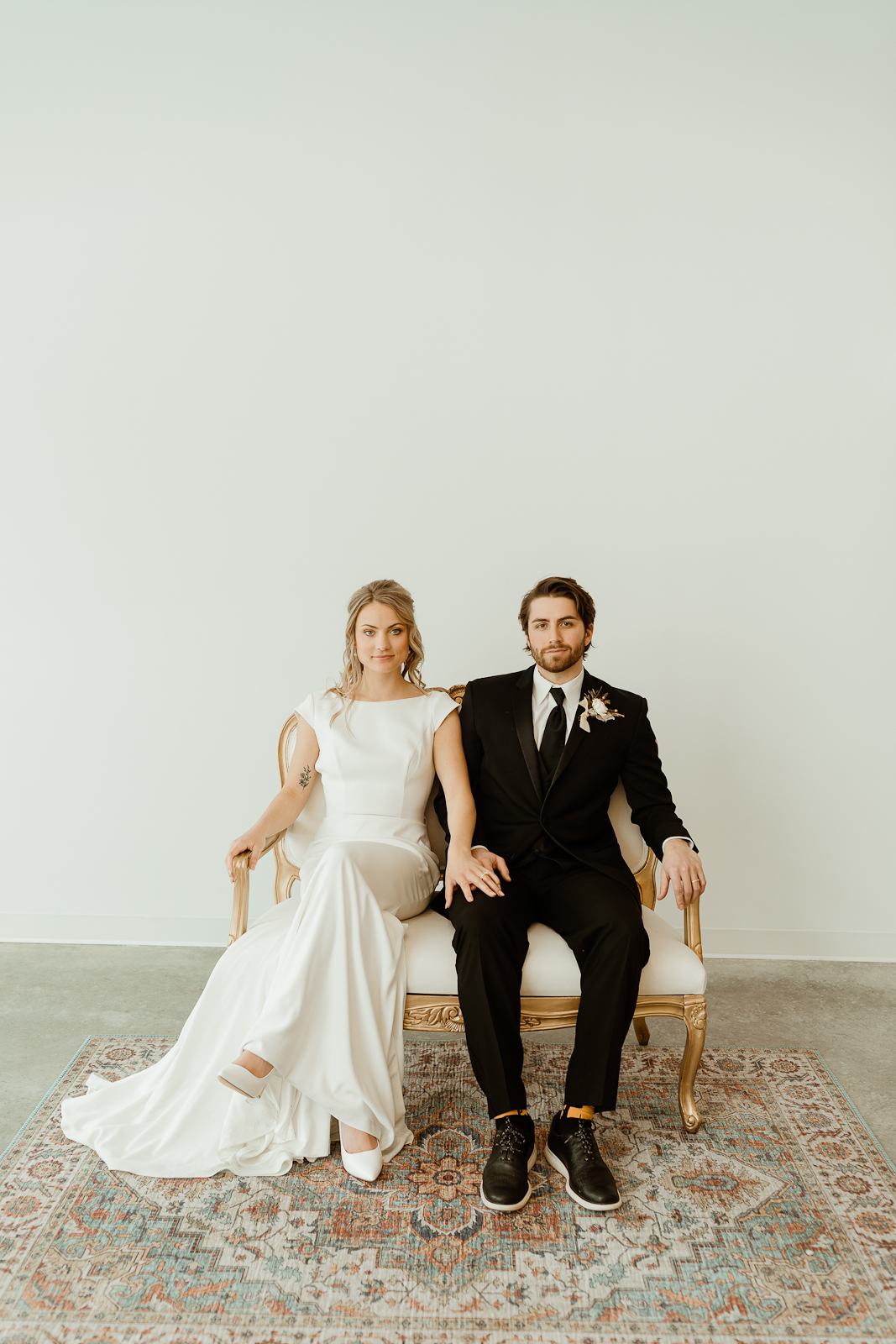 Sleek Elegant Bride and Groom