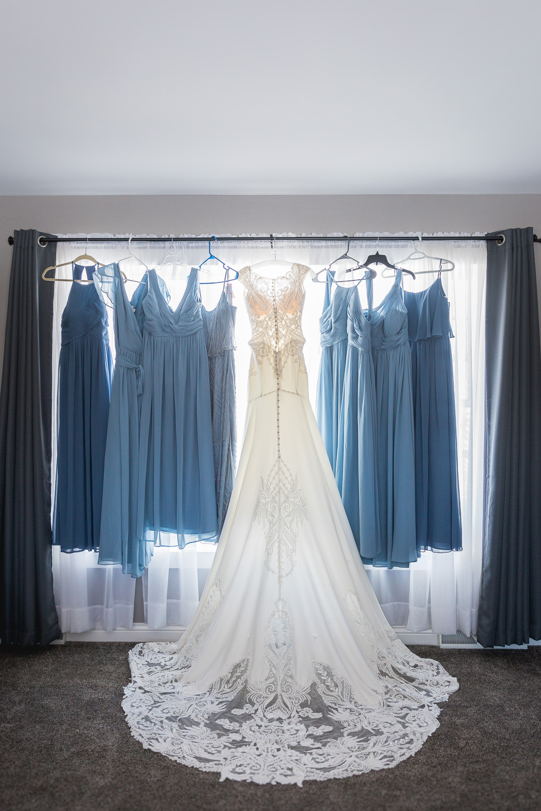 Blue wedding color theme, Dusty blue, Placid Blue, Baby Blue & Dark Blue