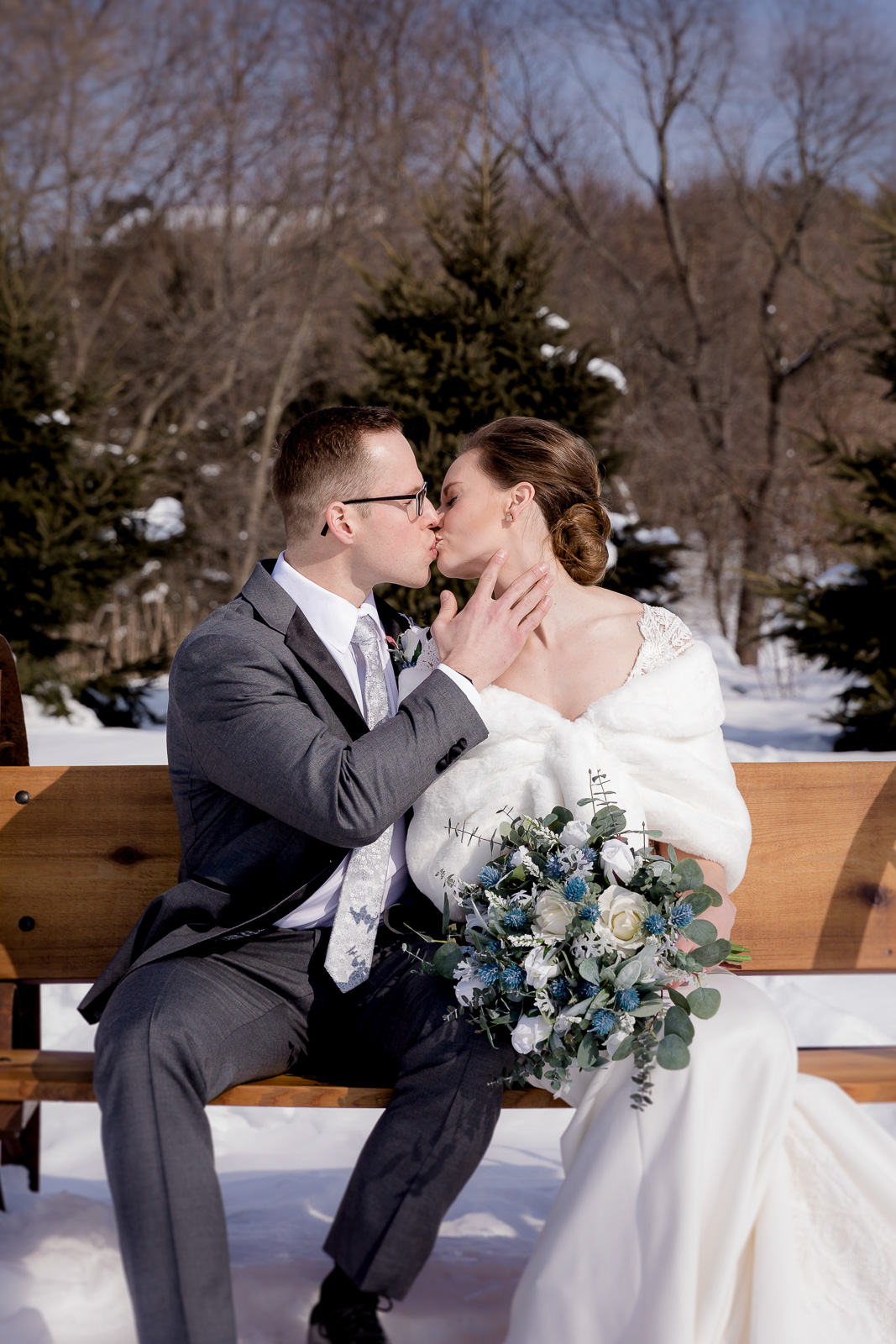 Winter Wedding Couple