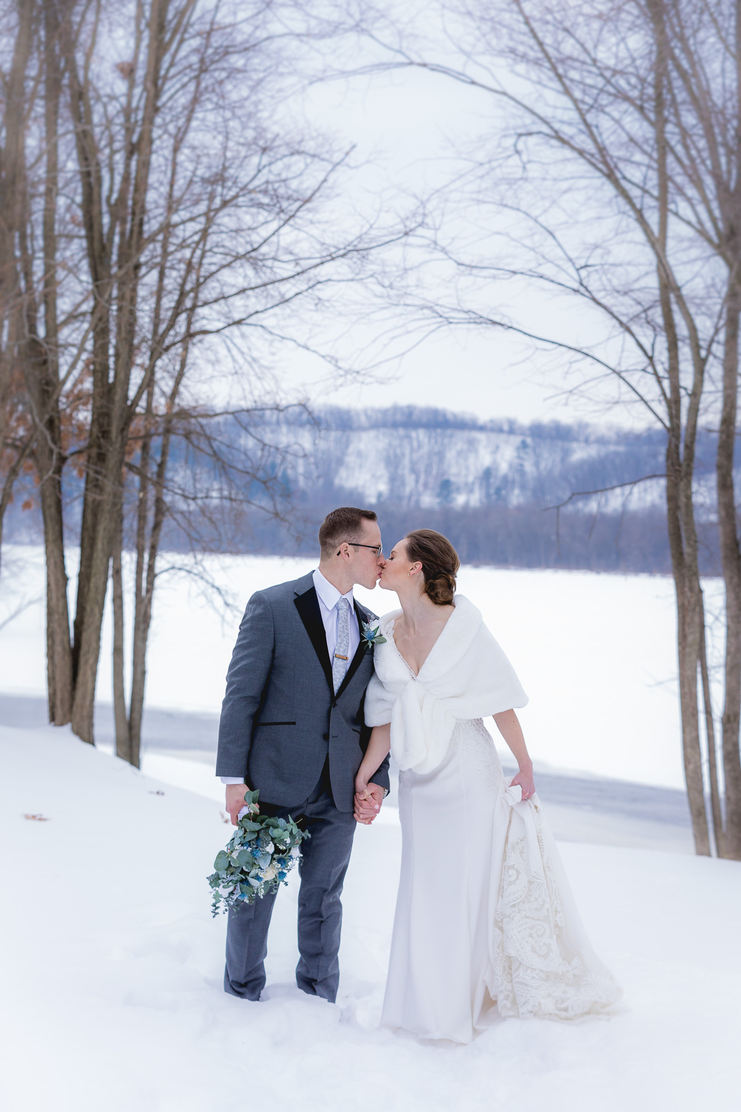 Winter Wedding Couple