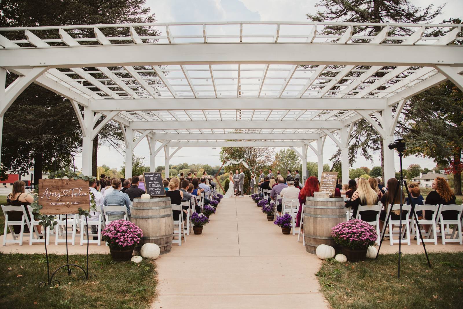 Purple Wedding Ceremony