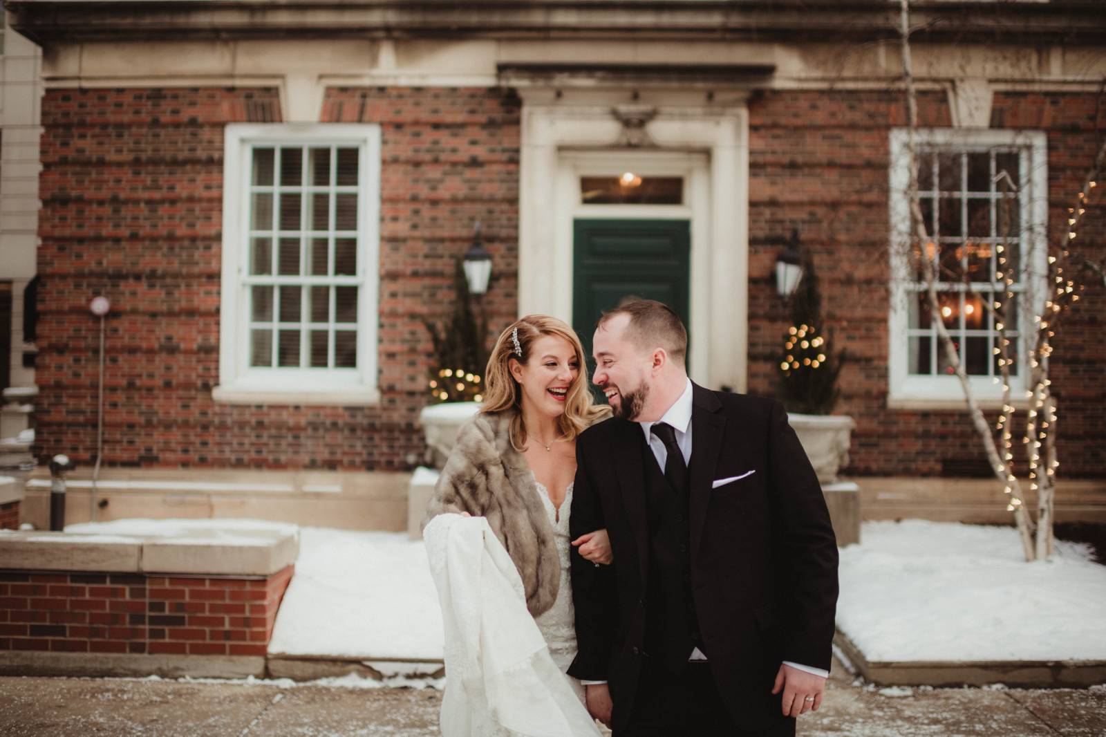 Winter Wedding Couple