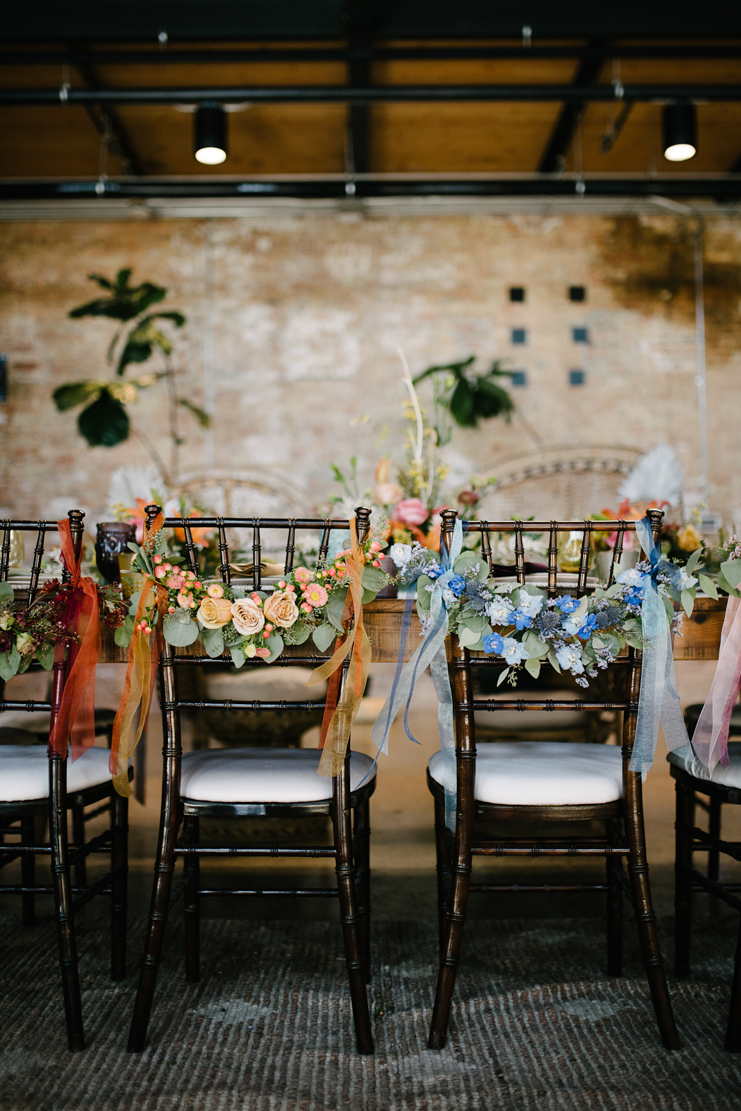 Rainbow Floral Chairs