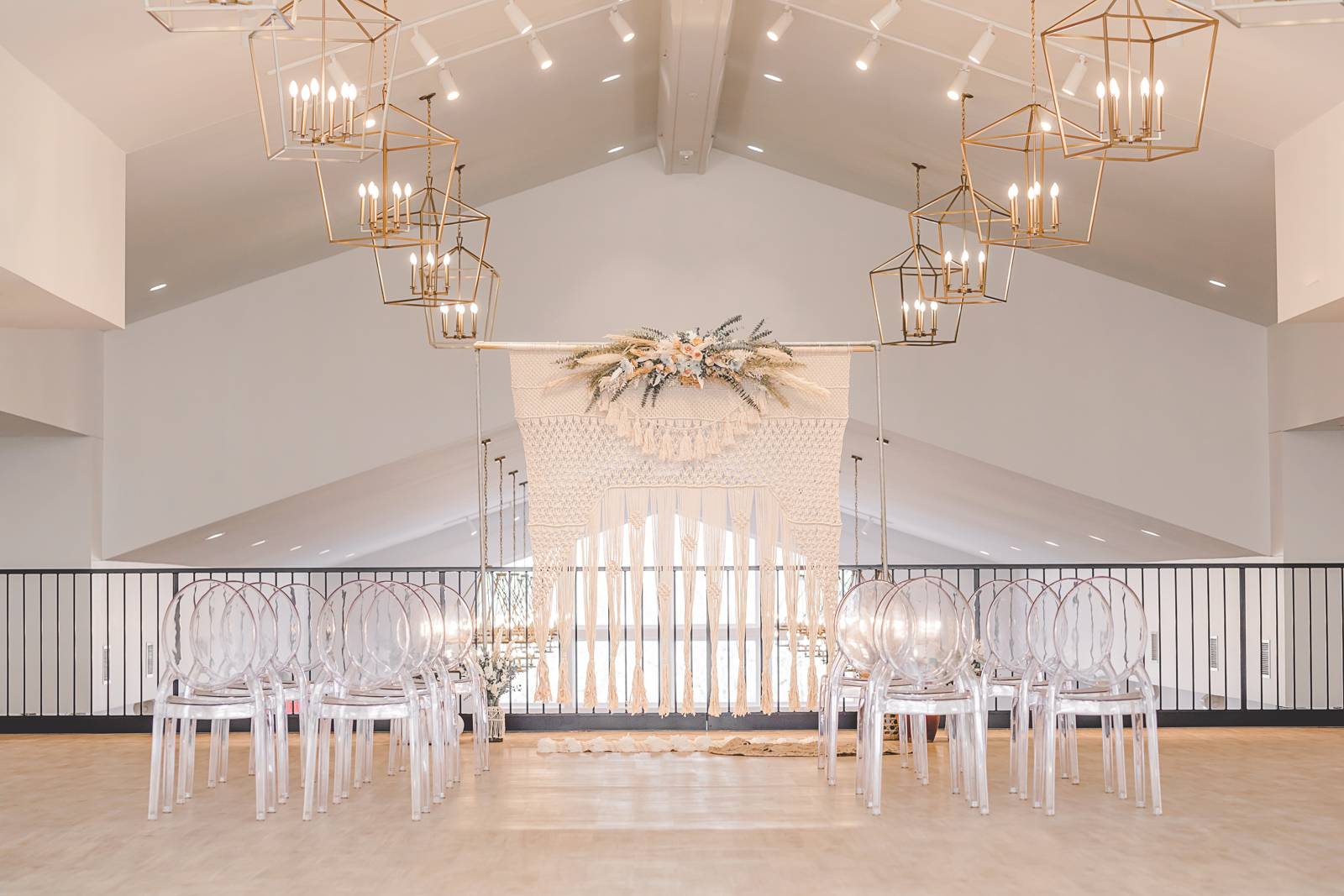 Modern Macramé Ceremony Backdrop