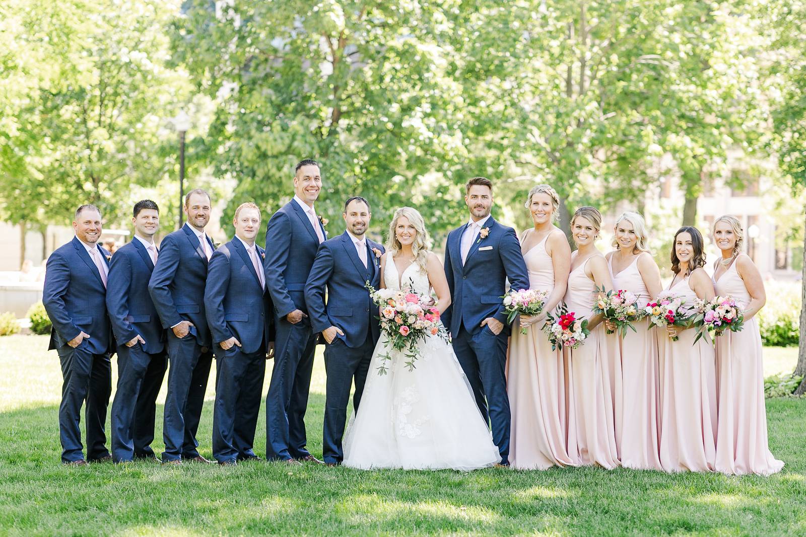 Elegant Neutral Wedding Party