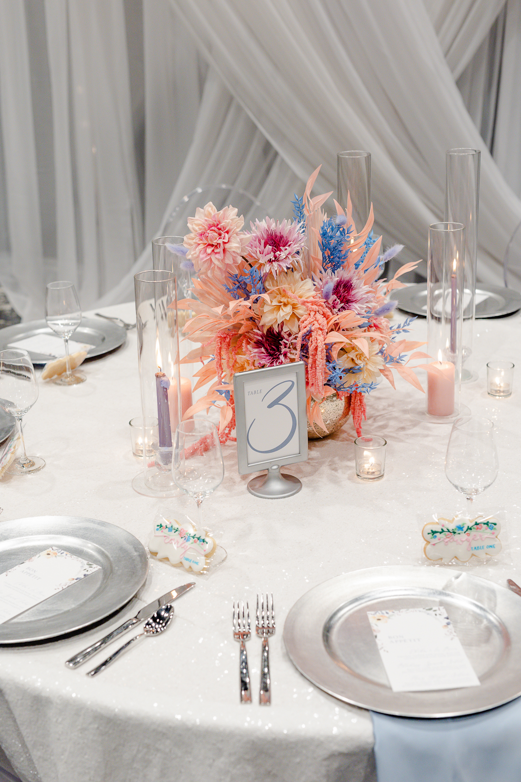 Bridgerton- Inspired Fairytale Glam Floral Centerpiece and Table Number