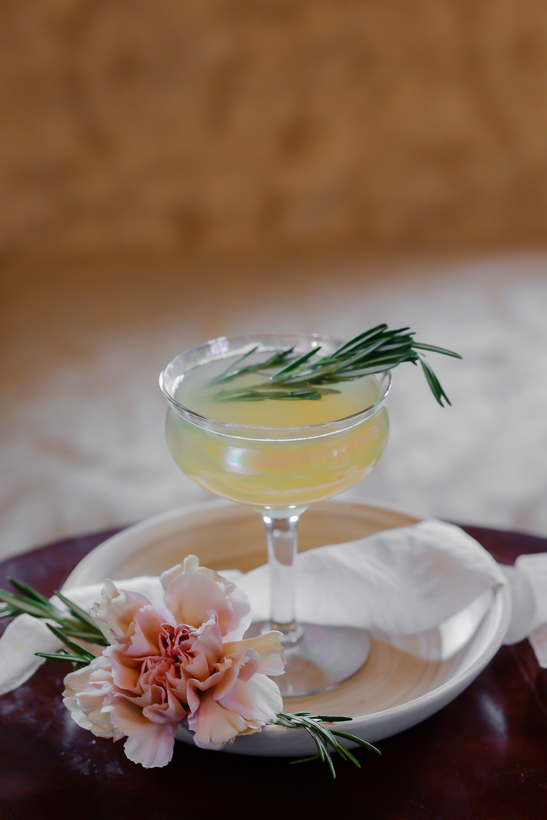 Super Bloom Gin and Tonic Mocktail Cocktail
