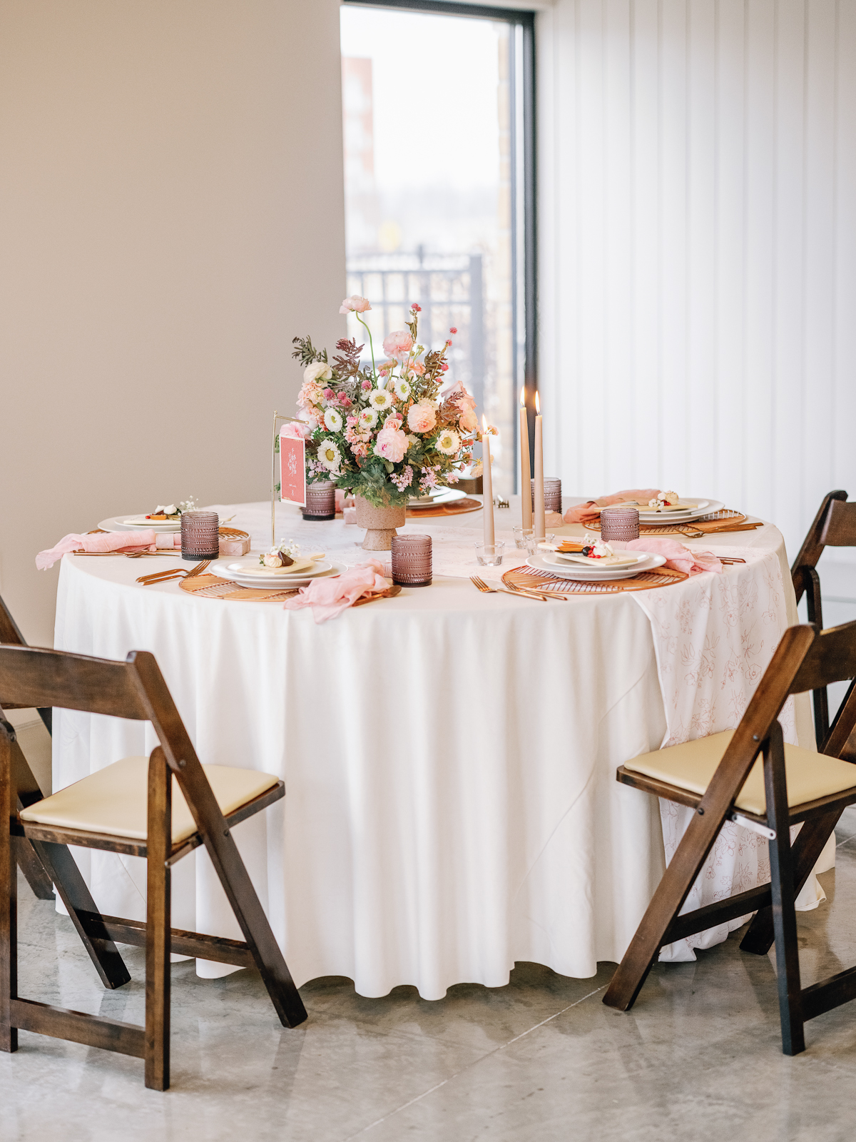 Soft, Romantic Table Setting