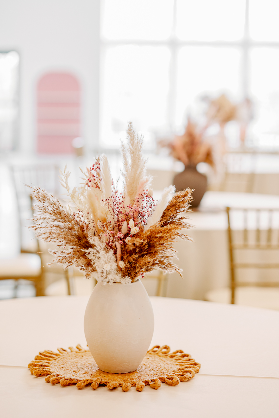 Boho Pampas Grass Centerpiece