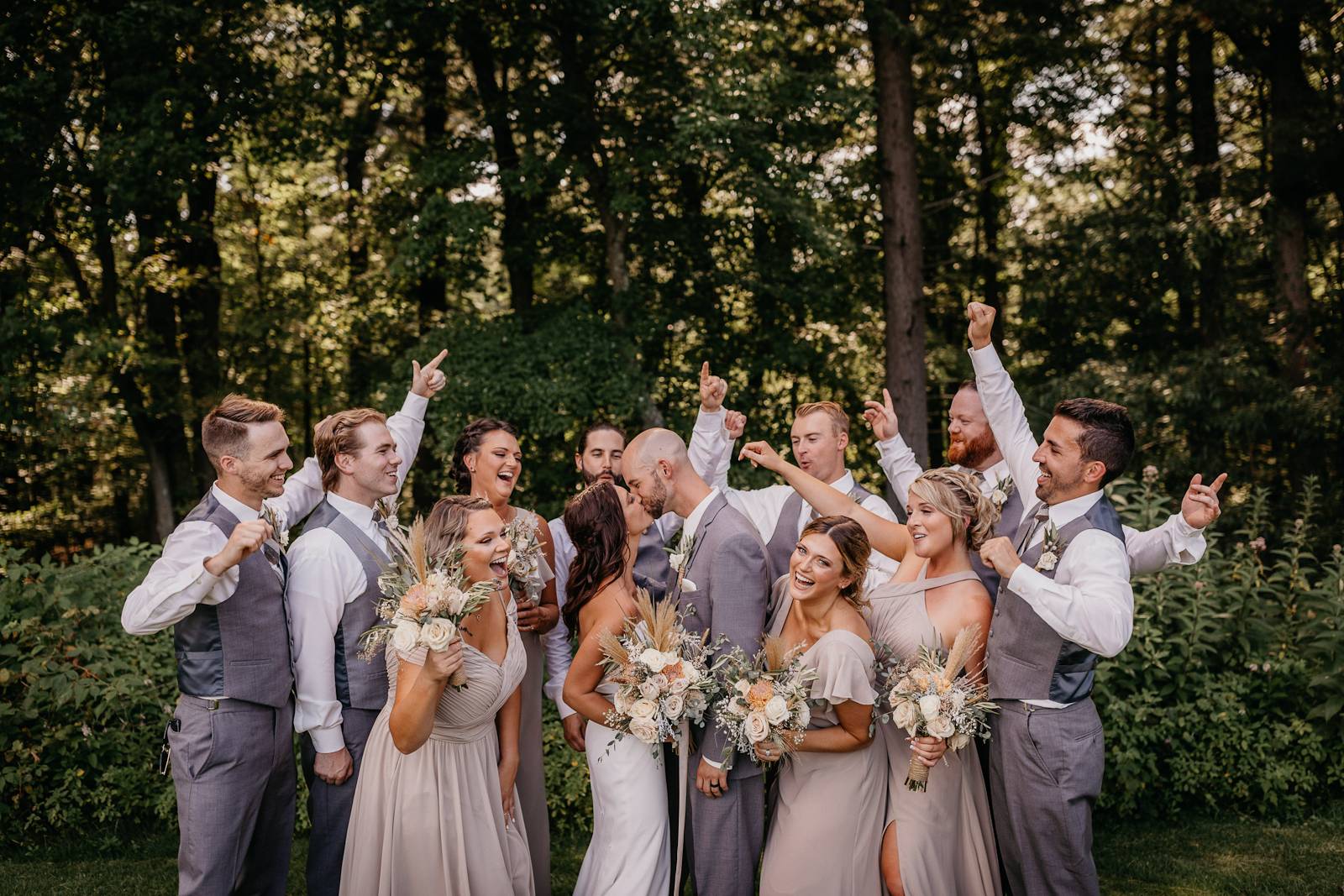 Modern Boho Wedding Party