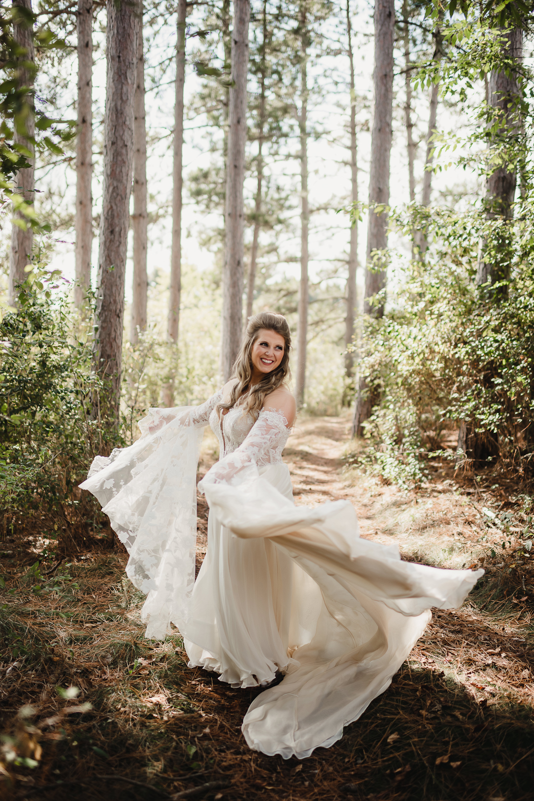 Whimsical Boho Wedding Gown