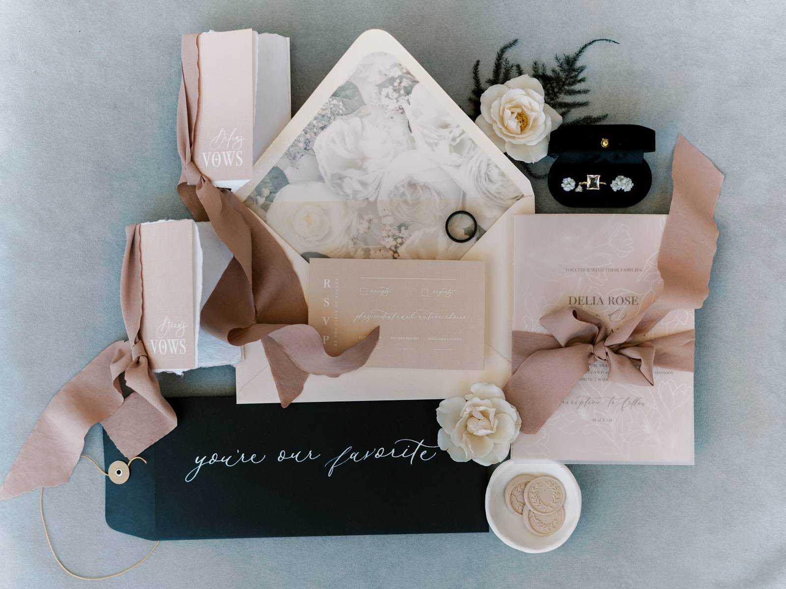 Romantic, Modern Wedding Stationary