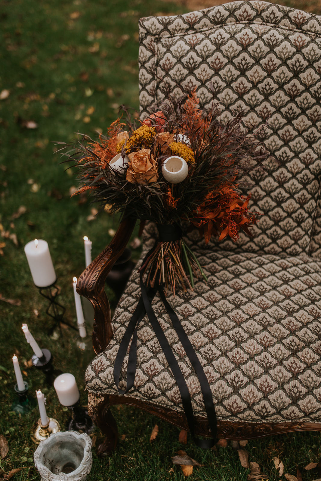 Whimsical, Rustic Fall Wedding Bouquet